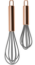 GT-C05 Silicon whisk with rosegold plated stainless steel ha
